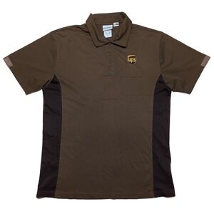 WEARGUARD UPS Polo Shirt Brown Uniform United Parcel Service Brown Mens Medium M
